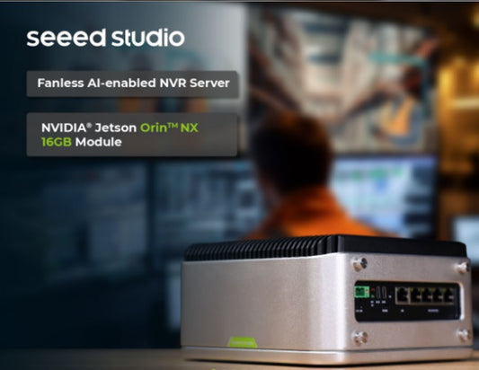reServer Industrial J4012 Fanless AI-enabled NVR Server NVIDIA Jetson Orin NX 16GB module