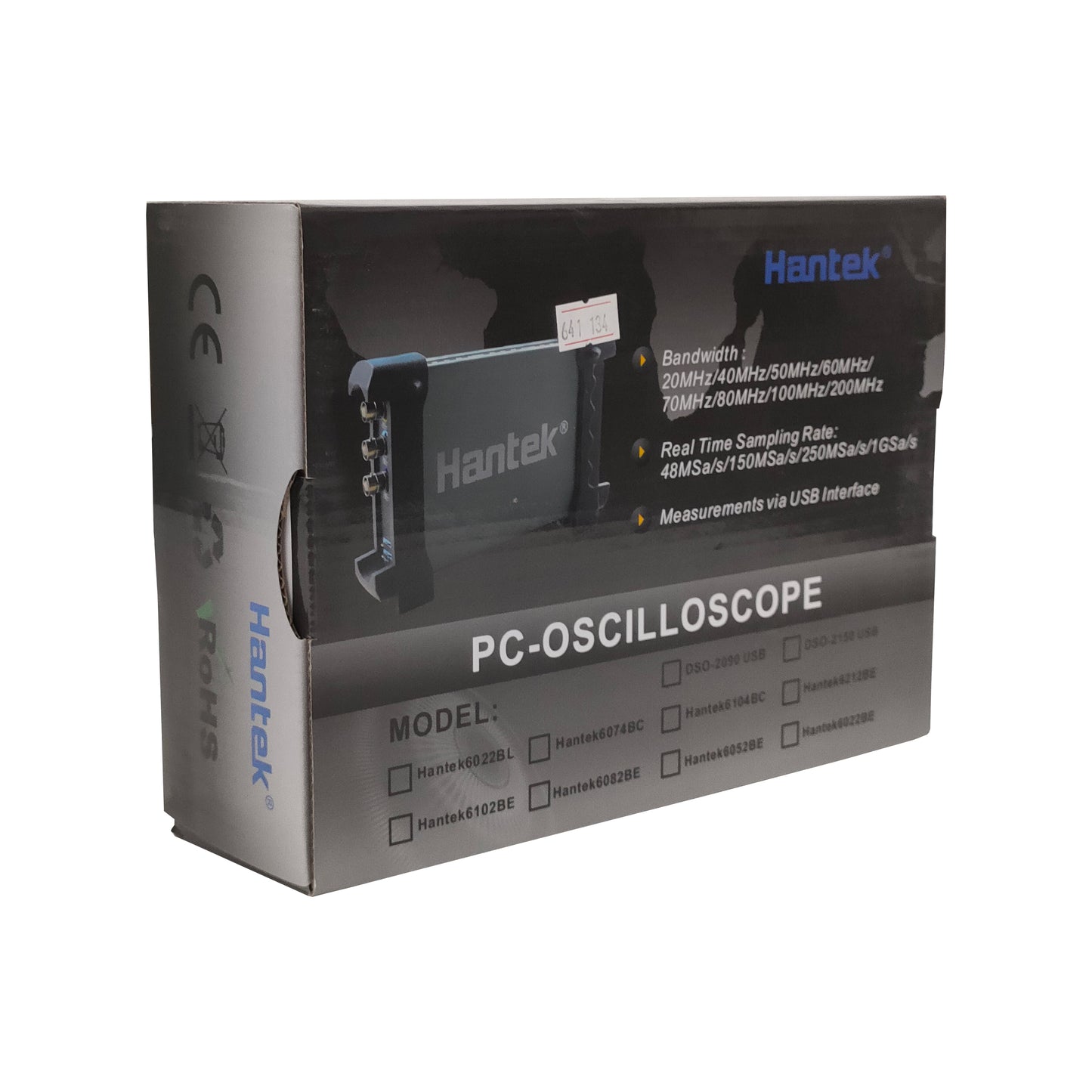 PC USB Oscilloscope 2 Ch Hantek 6022BL Osiloskop Logic Analyzer 16 Channel