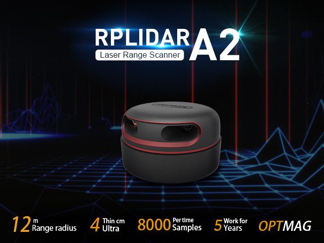 RPLiDAR A2M12 360 Degree Laser Range Scanner 12M LiDAR