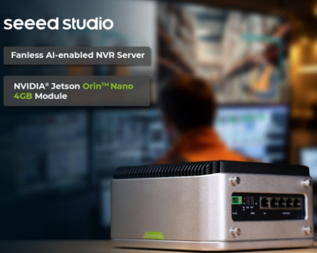 reServer industrial J3010 Fanless AI-enabled NVR Server NVIDIA Jetson Orin Nano 4GB module
