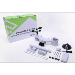 SenseCAP S2120 8-in-1 LoRaWAN Weather Sensor Air Temperature, Humidity, Wind Speed, Direction, Rainfall Intensity, Light Intens